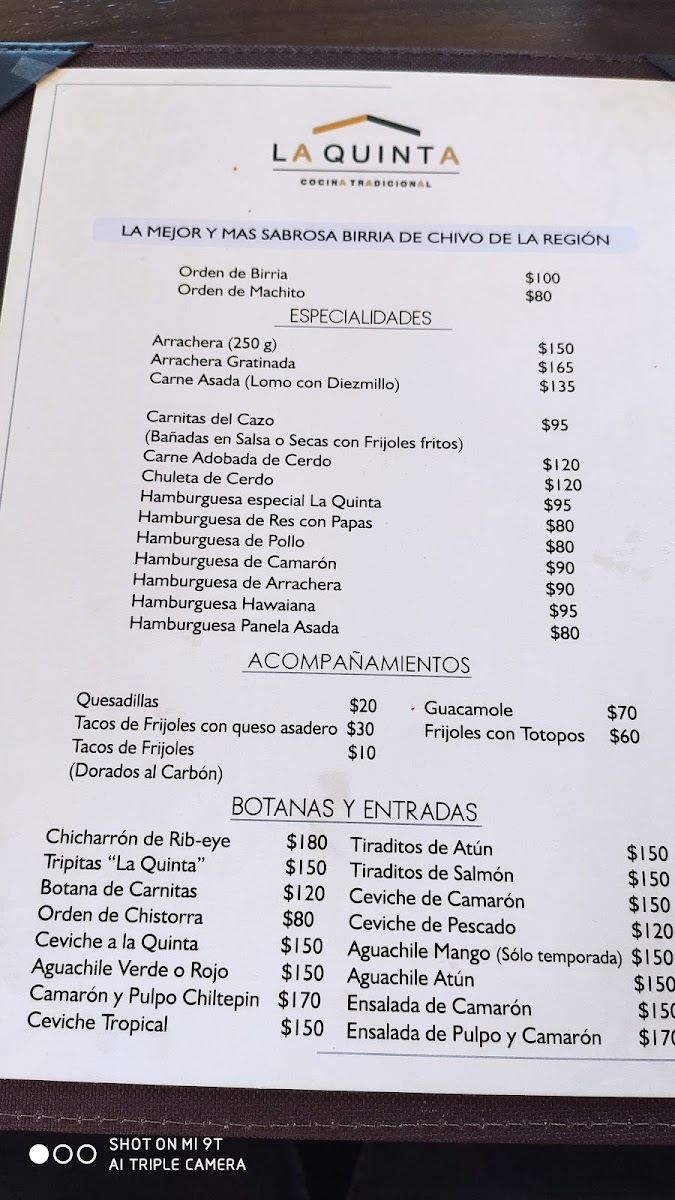 La Quinta Autlan Menu - Image 4